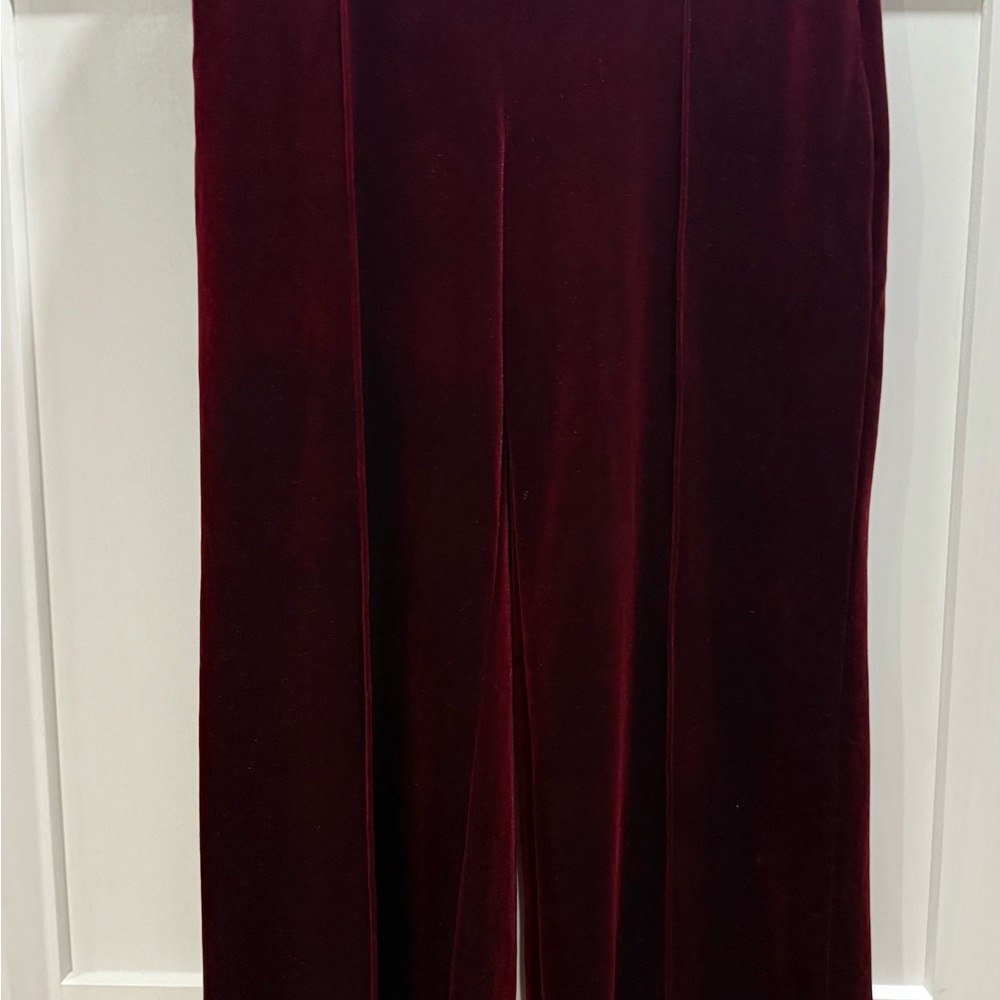 INC International Concepts Rich Burgundy Velvet Apparel